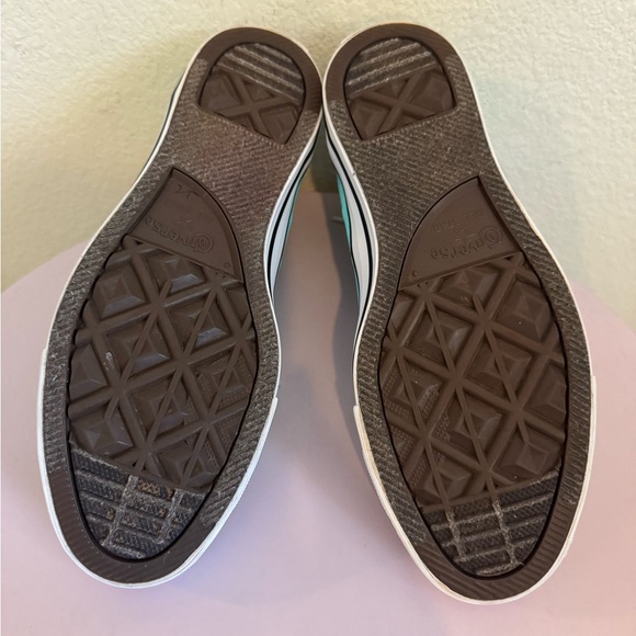 Converse High-Top Sneakers in Teal and White - Picture 11 of 16